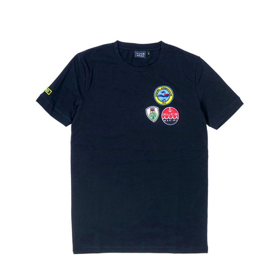 Apparel L4K3 | L4K3 T-Shirts Mummlk-T01Nv Navy