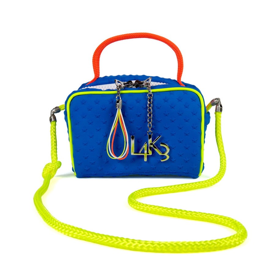 Bag L4K3 | Italian Brand L4K3 (Lake) Macaron Featuring A Design That Incorporates Nautical Ropes