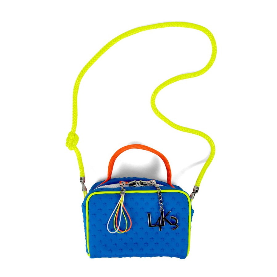 Bag L4K3 | Italian Brand L4K3 (Lake) Macaron Featuring A Design That Incorporates Nautical Ropes